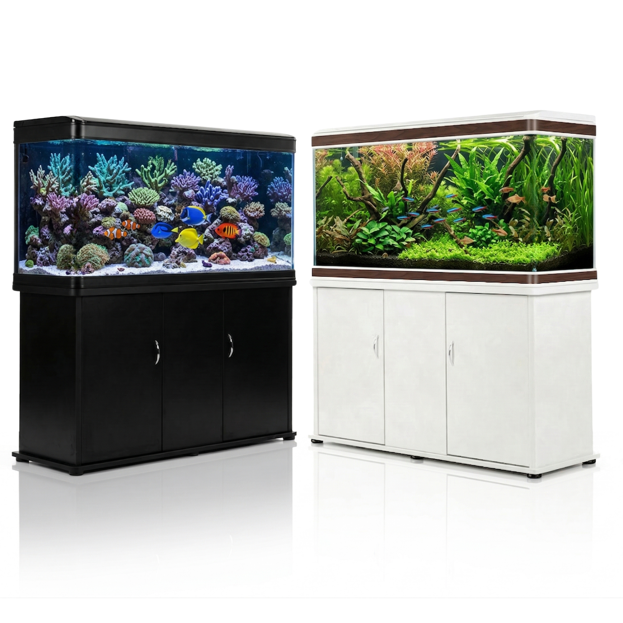 Aquatees D1200 | 120cm Luxury Aquarium & Integrated Storage Cabinet