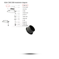 Aquatees Luxury Fish Tank Aquarium Spare Parts - Pipes & Screws