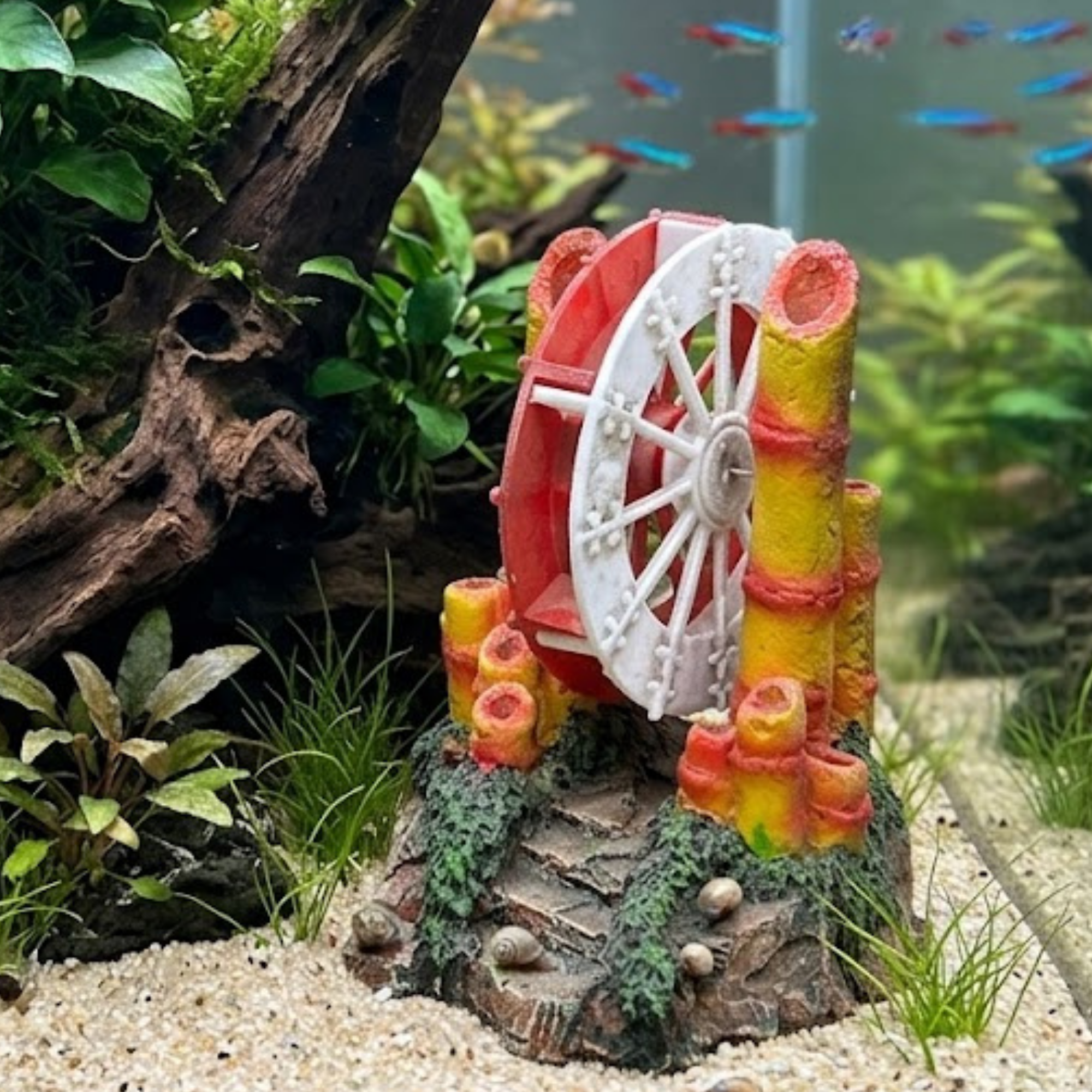 Aquatees Bamboo Resin Aquarium Ornament