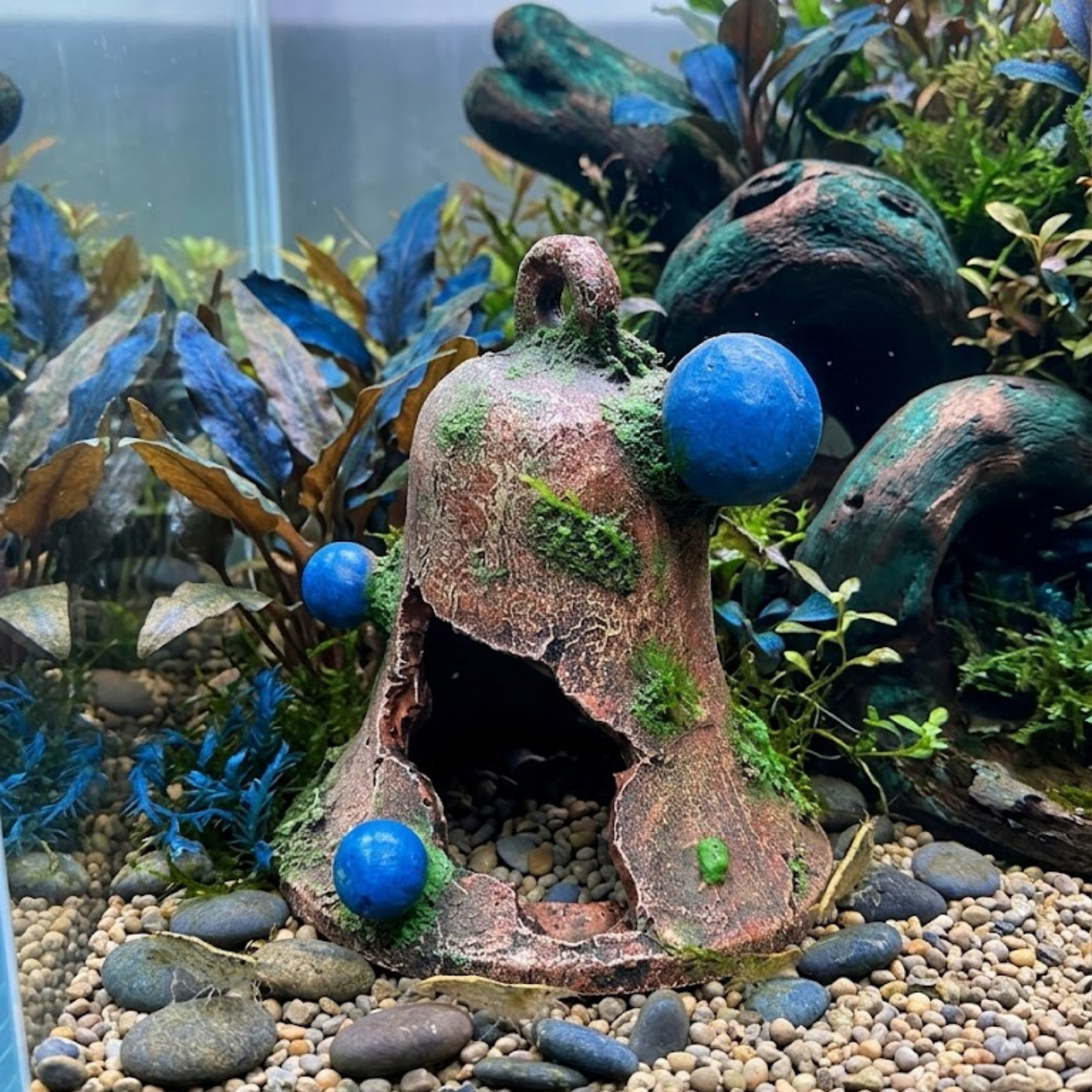 Aquatees Bell Resin Aquarium Ornament