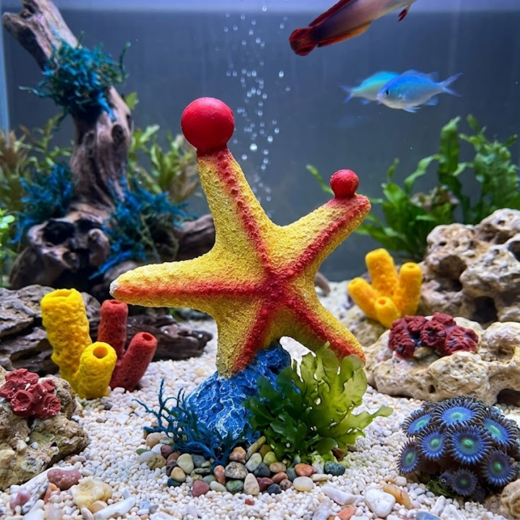 Aquatees Starfish Resin Aquarium Ornament