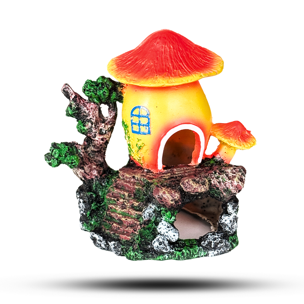 Aquatees Mushroom Resin Aquarium Ornament