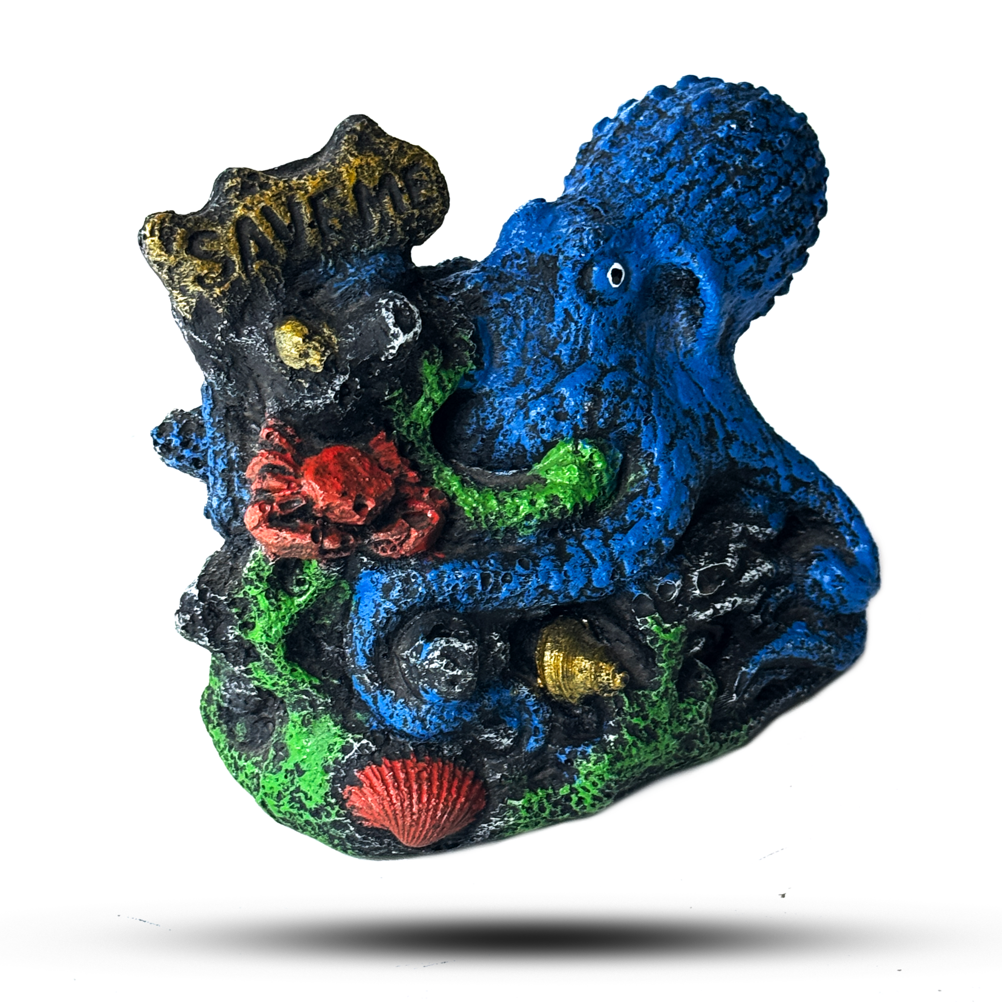 Aquatees Octopus Resin Aquarium Ornament