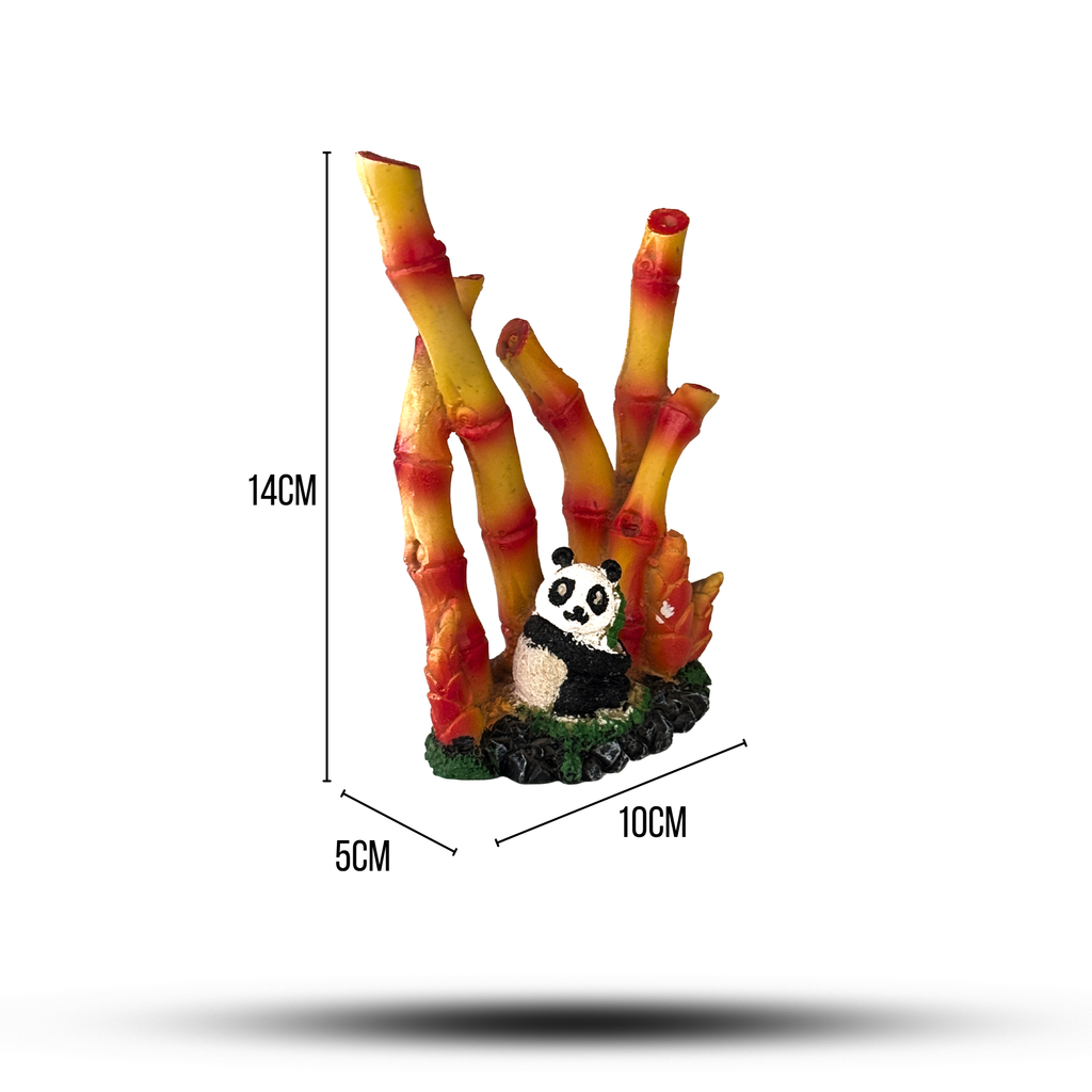 Aquatees Baby Panda Resin Aquarium Ornament