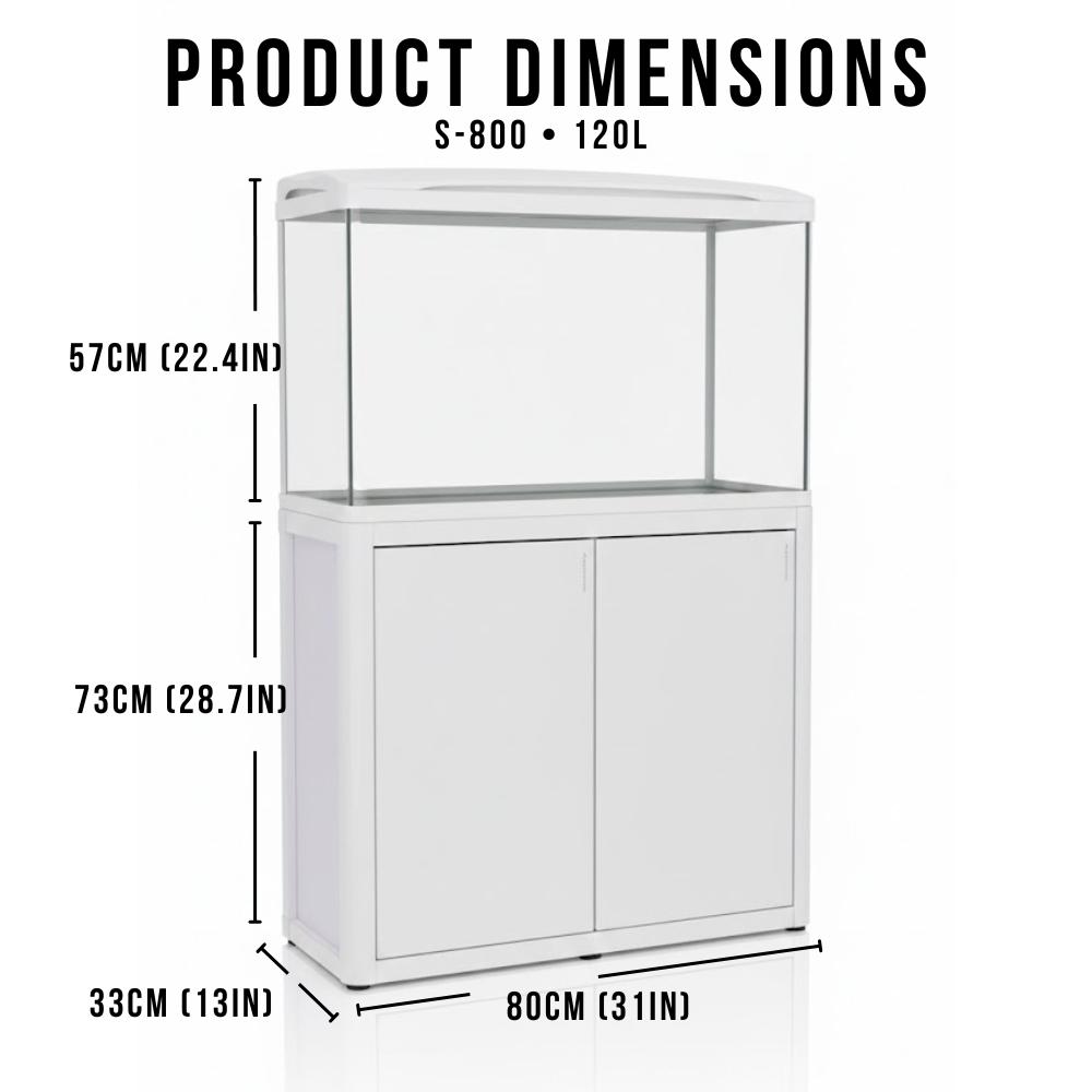 CLEARANCE: Aquatees RIVO Tanks | Premium Aquarium & Cabinet Set