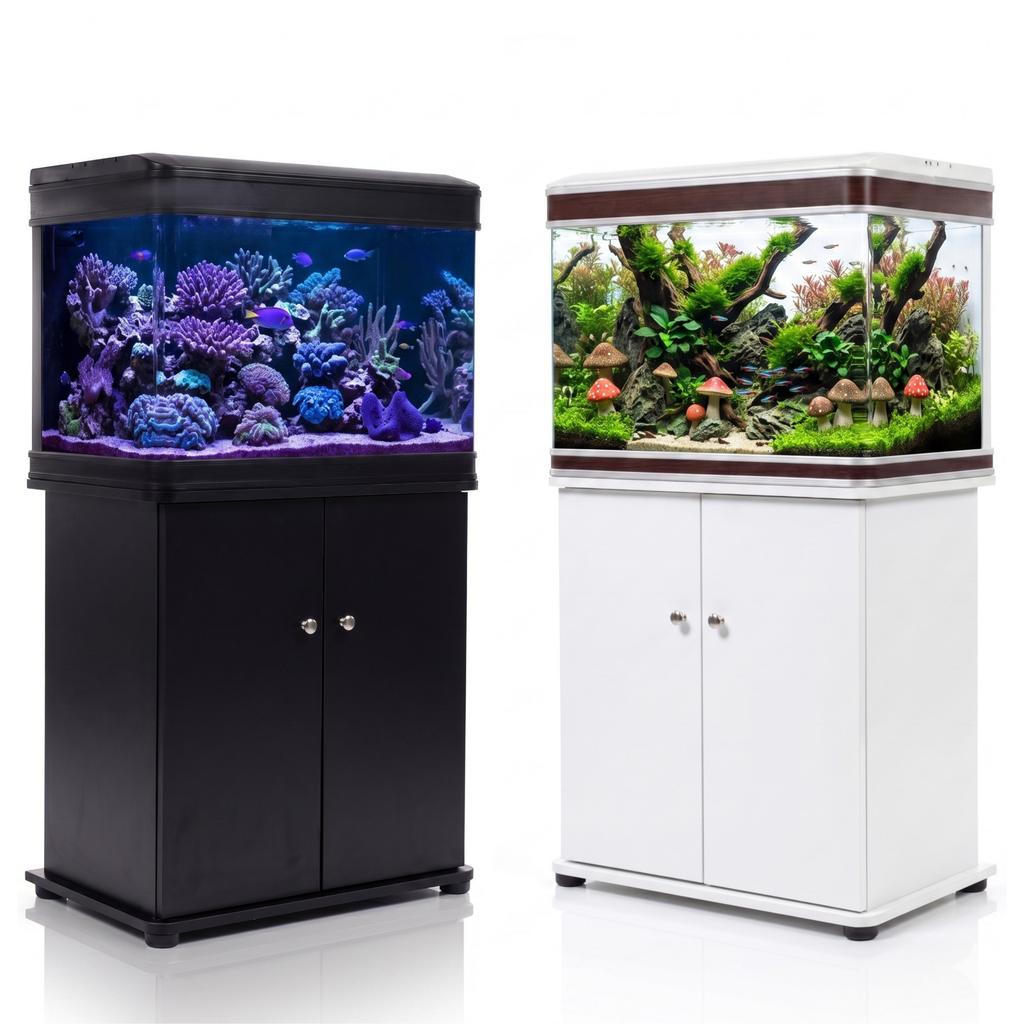 Aquatees D600 | 83L Luxury Aquarium & Integrated Storage Cabinet