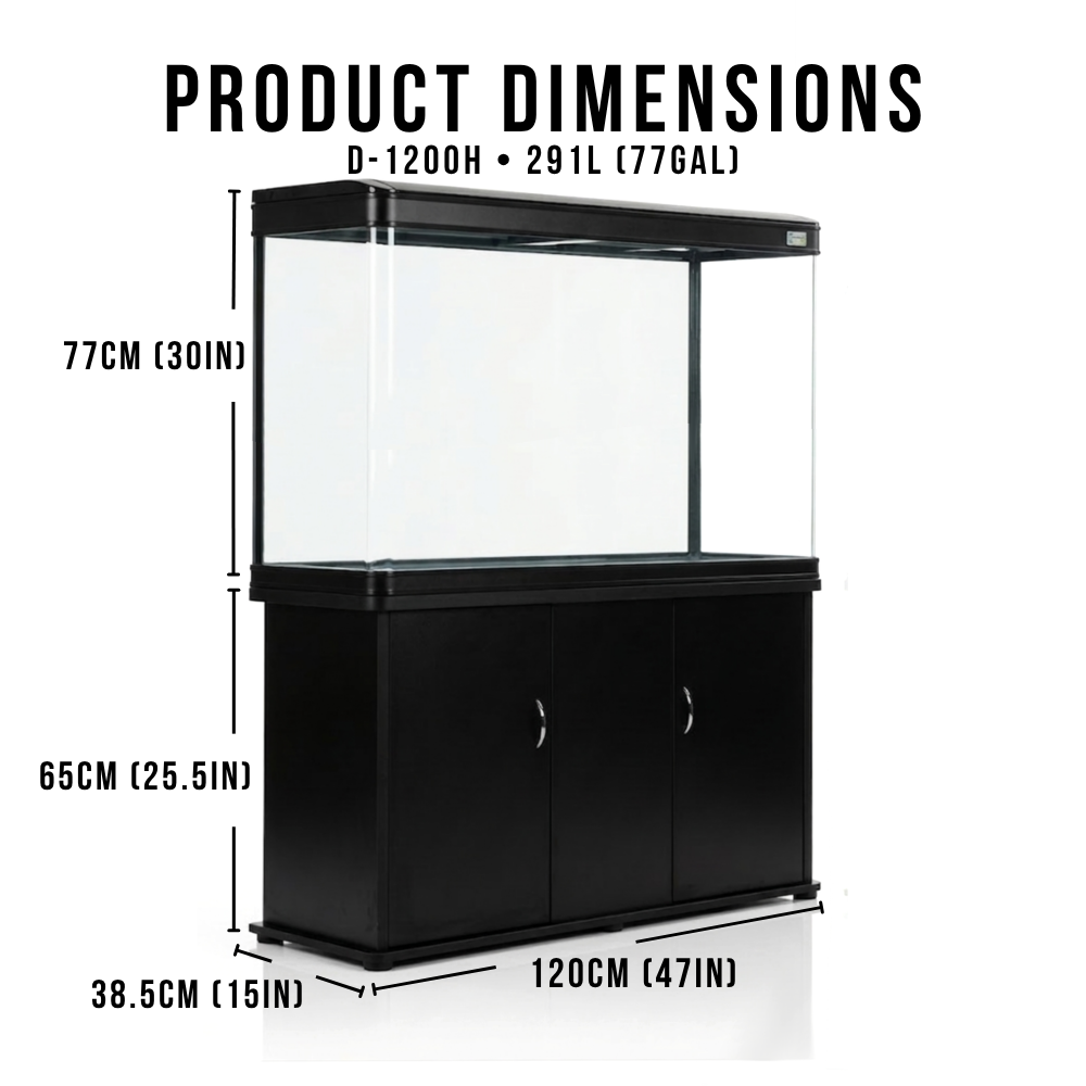 Aquatees D1200 | 120cm Luxury Aquarium & Integrated Storage Cabinet