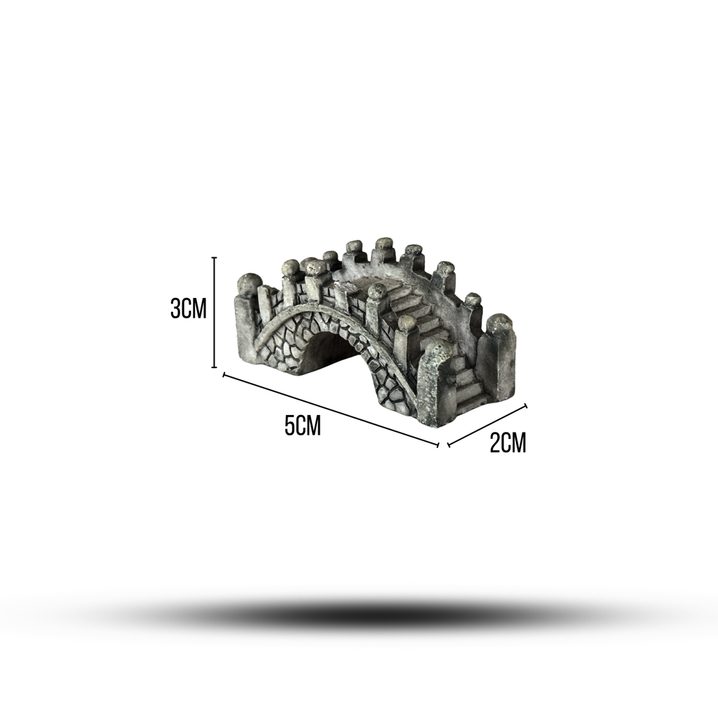 Aquatees Stone Bridge Resin Aquarium Ornament