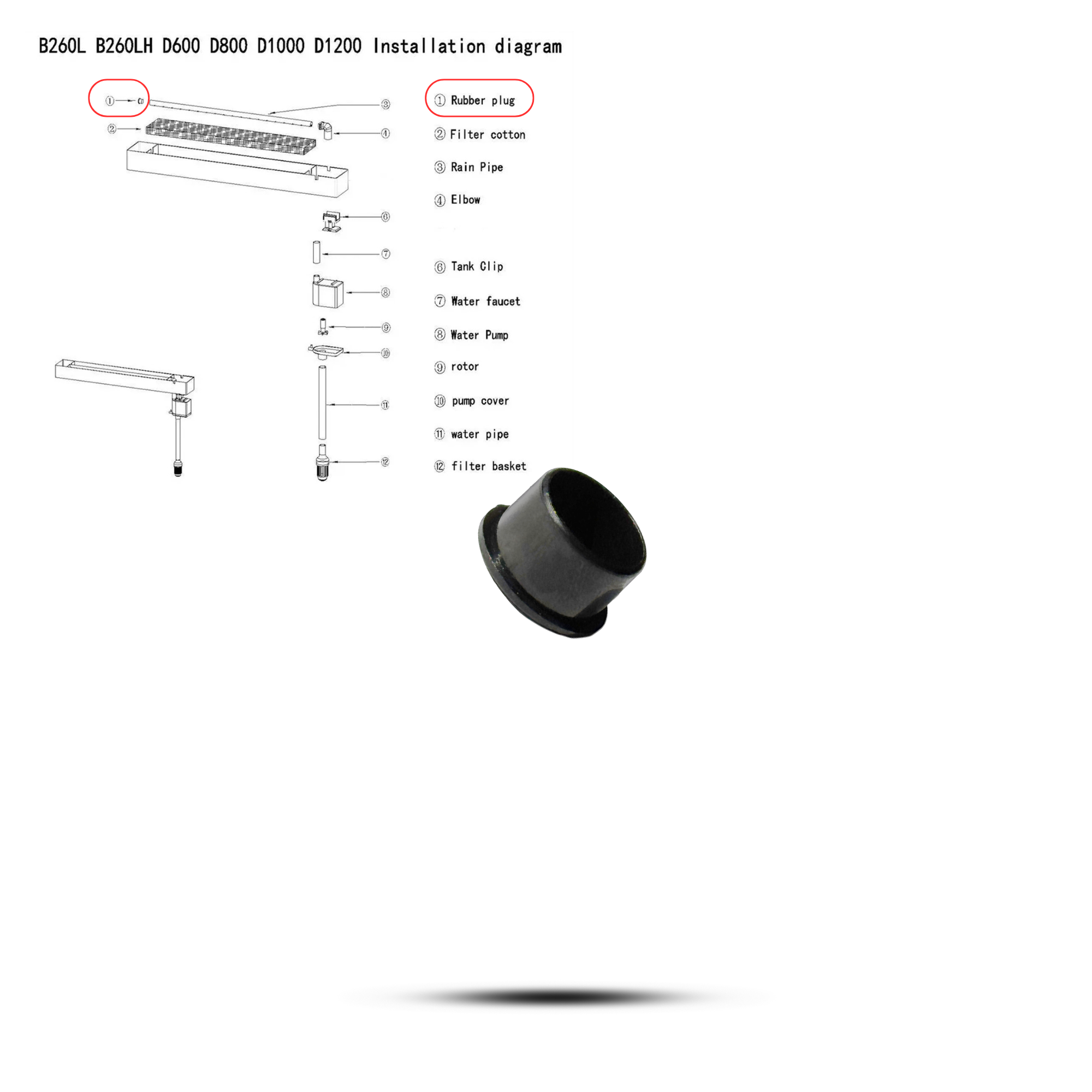 Aquatees Luxury Fish Tank Aquarium Spare Parts - Pipes & Screws