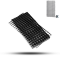 Aquatees Aquarium Egg Crate Fish Tank Grid Dividers (4 Pack)
