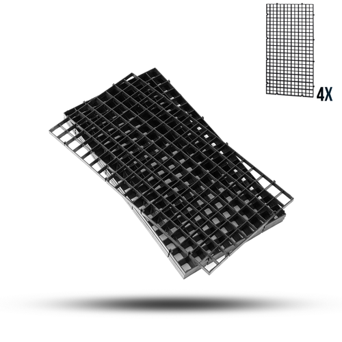 Aquatees Aquarium Egg Crate Fish Tank Grid Dividers (4 Pack)