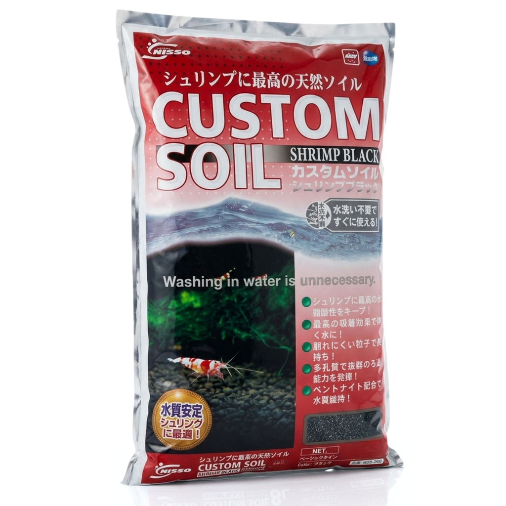 Nisso Custom Aquarium Soil for Shrimp | Black