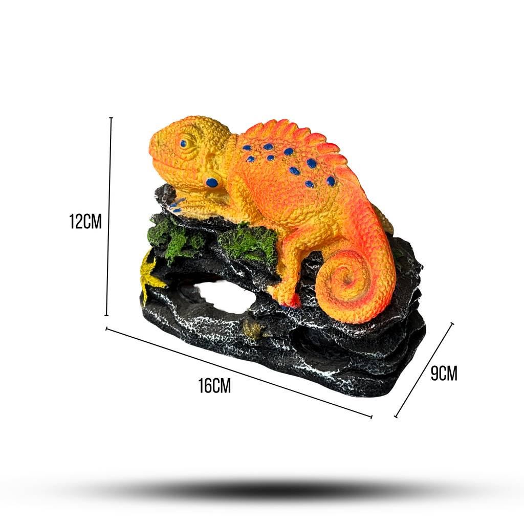 Aquatees Iguana Resin Aquarium Ornament