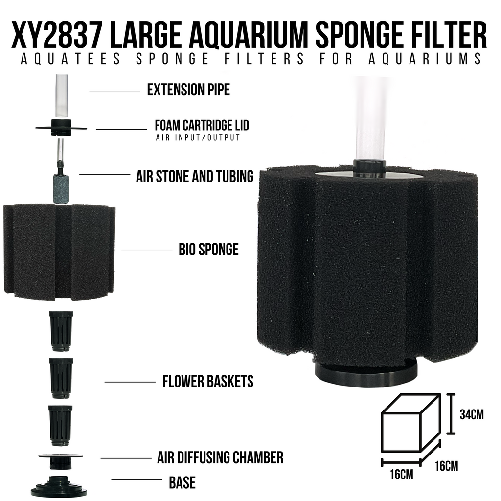 Aquatees Jumbo Bio Sponge Filters XY-Series