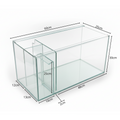 Aquatees AquaSystem - Glass Fish Tank With Side Sump