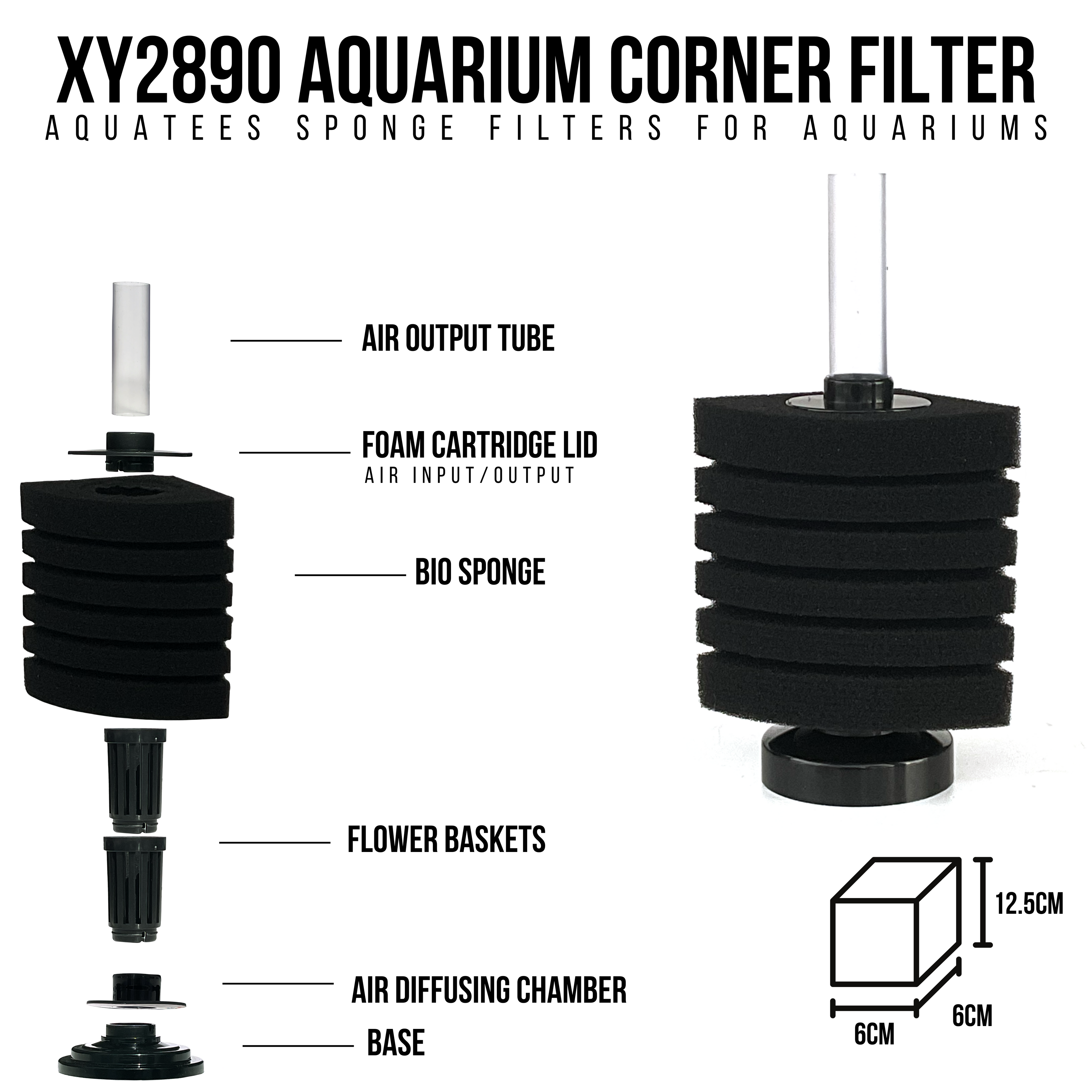Aquatees Corner Bio Sponge Filters XY-Series