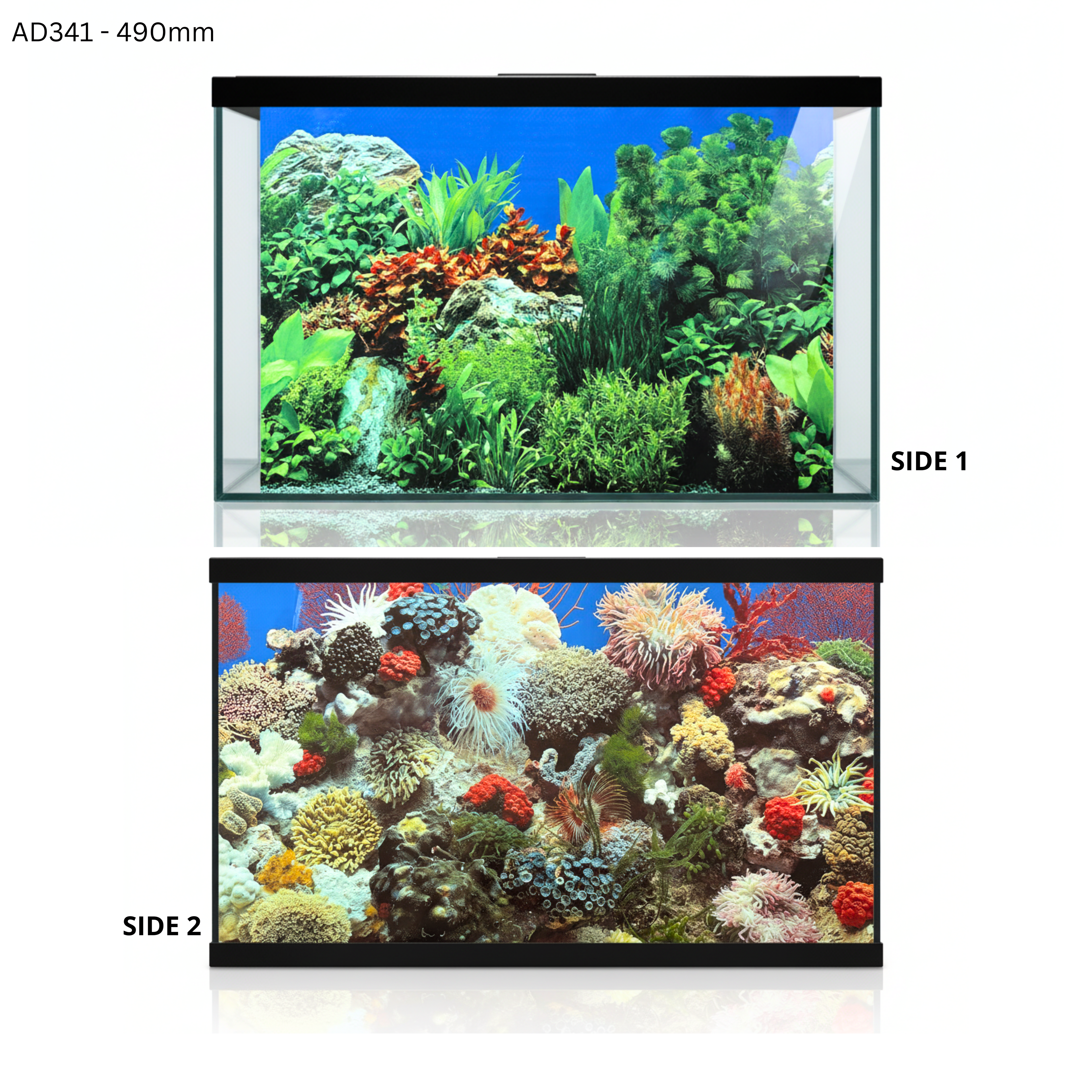 Aquatees Aquarium Background Posters - PLANT & REEF Series