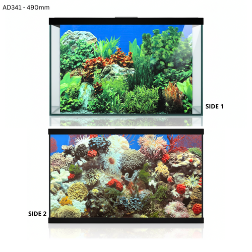 Aquatees Aquarium Background Posters - PLANT & REEF Series