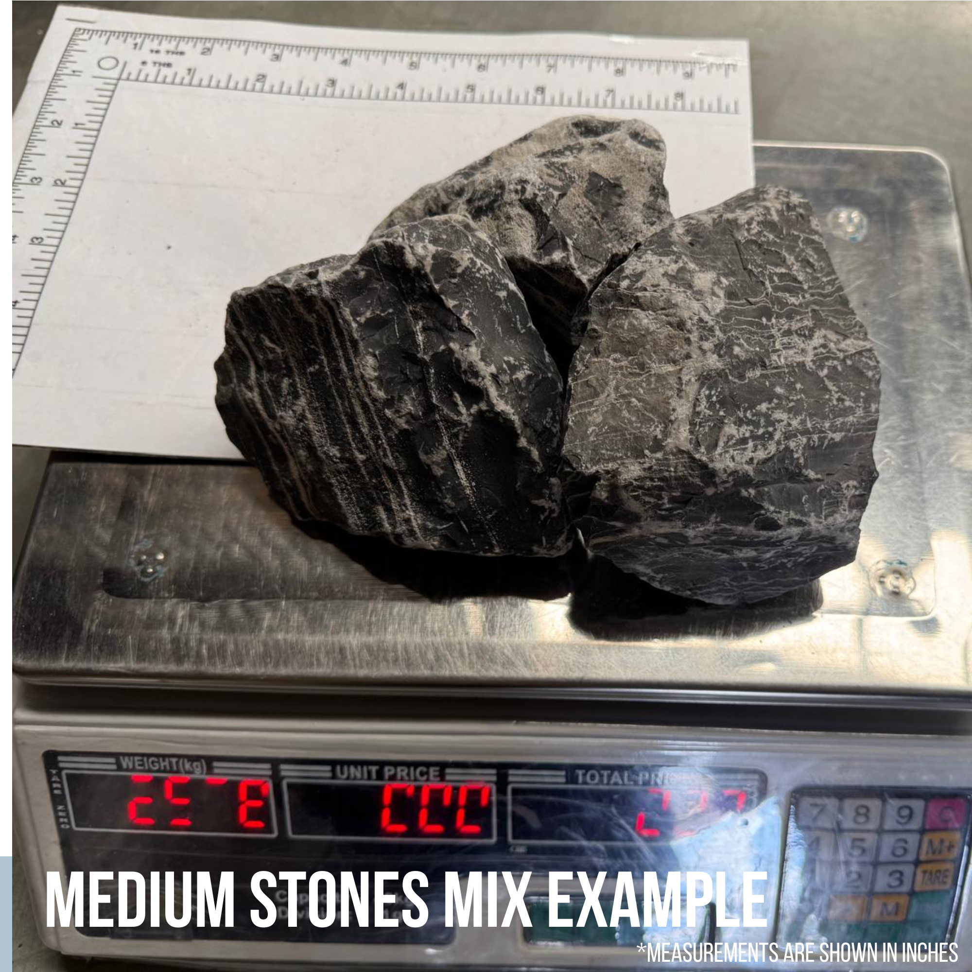 Aquatees Elements - Black & White Line Stone