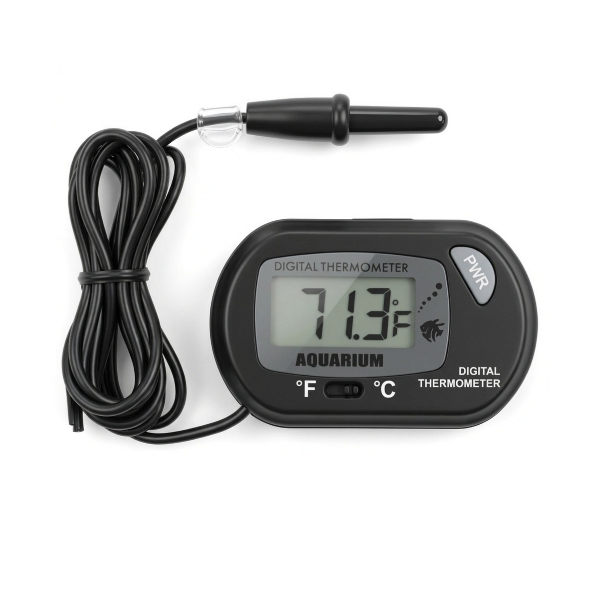 Aquatees LCD Digital Aquarium Thermometer