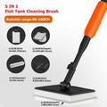 Q7 5in1 Set Aquarium Fish Tank Brush Cleaning Tool Glass Algae Scraper Scrubber