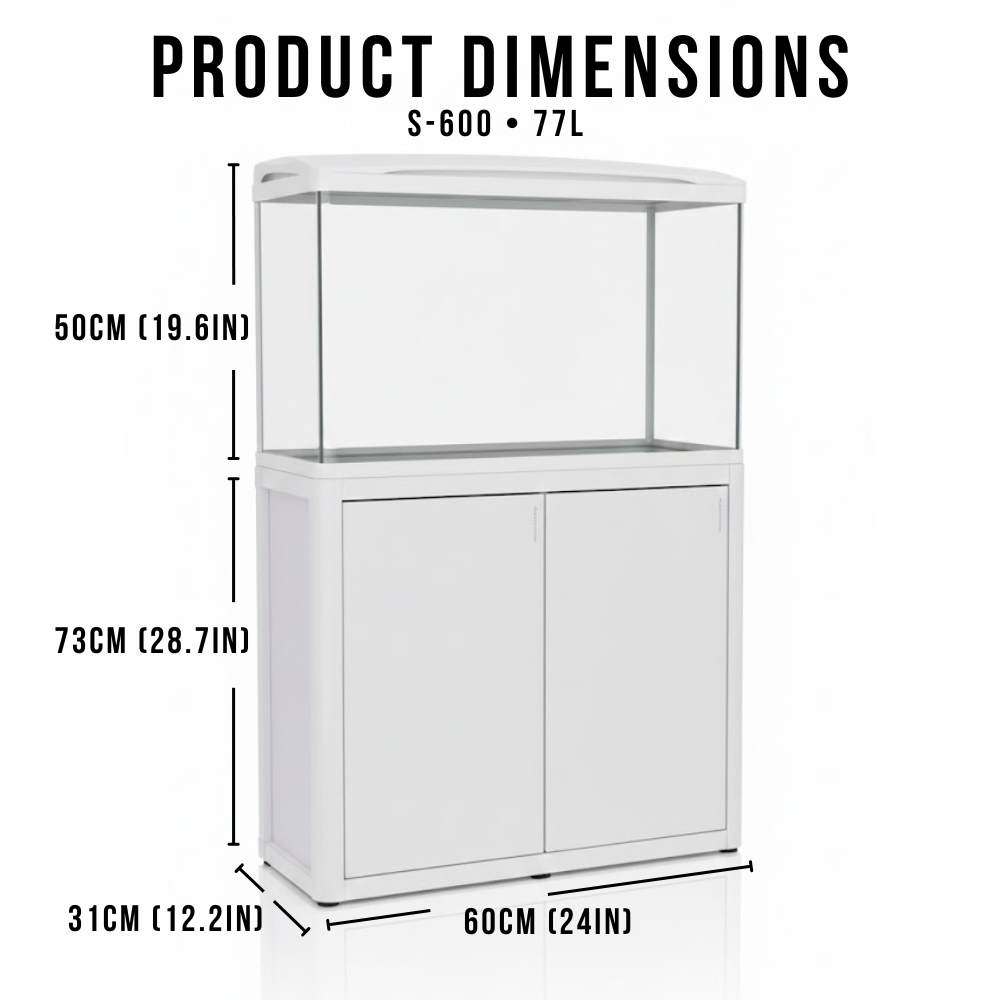 CLEARANCE: Aquatees RIVO Tanks | Premium Aquarium & Cabinet Set