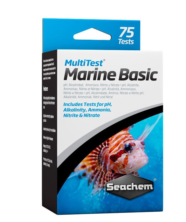 Seachem MultiTest Marine Basics  75 Tests